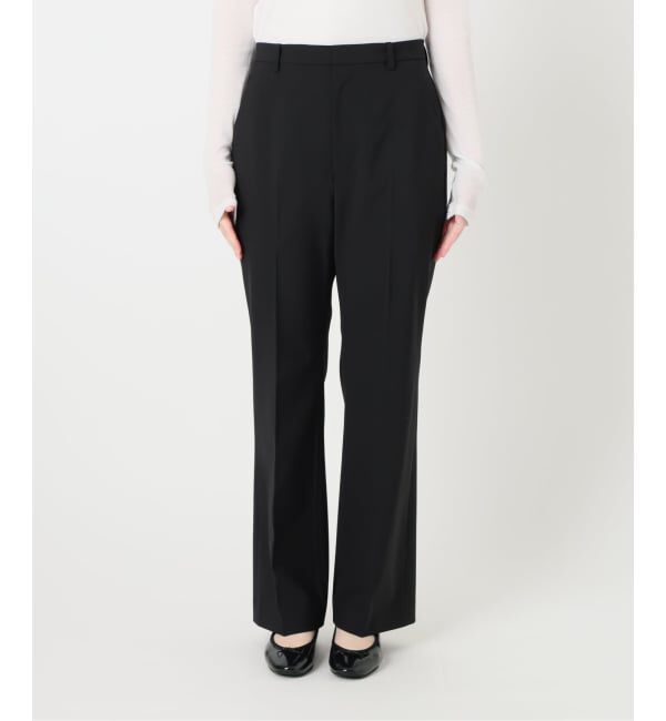 IENA「《予約》ウォッシャブル セミフレアパンツ」|スラックス|