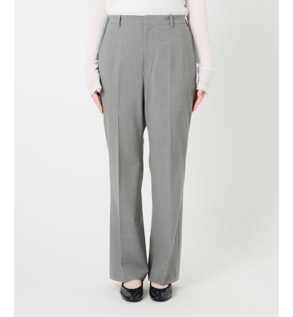 IENA「《予約》ウォッシャブル セミフレアパンツ」|スラックス|