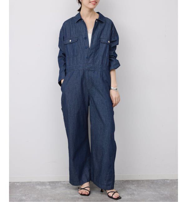 SLOBE IENA「《予約》UNIVERSAL OVERALL SLOBE別注 デニムオールインワン」|オールインワン|