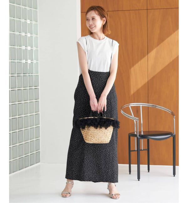 SLOBE IENA「《2枚セット/WEB限定/追加予約》アイラインキャミワンピース&times;ノースリーブTEEセット」|ワンピース|