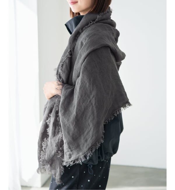 IENA「《予約》ASAUCE MELER/アソースメレ フランダースサン リネンガーゼ」|ストール|