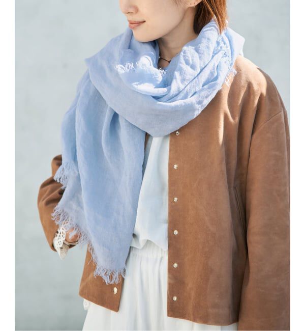 IENA「《予約》ASAUCE MELER/アソースメレ フランダースサン リネンガーゼ」|ストール|