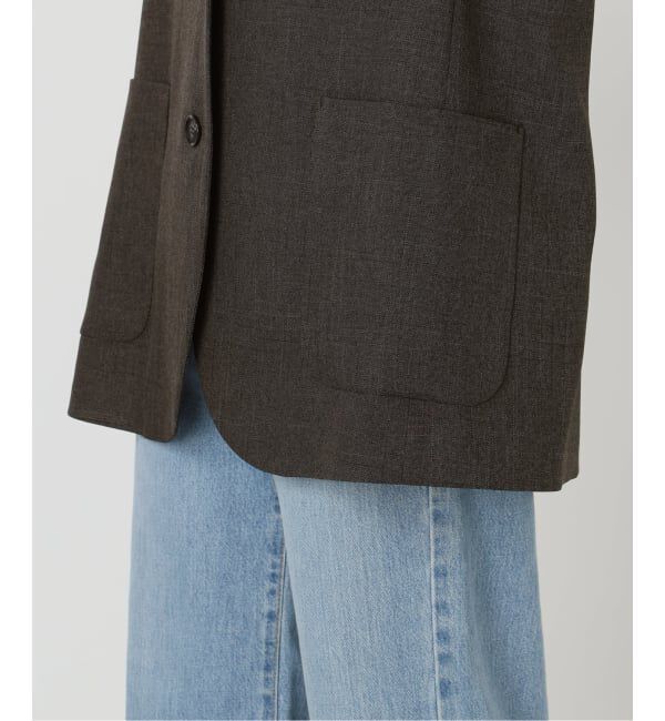 IENA「《セットアップ対応/予約》ウォッシャブル シャークツイード ジレ」|その他|