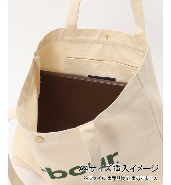 SLOBE IENA「Barbour/バブアー logo tote bag UBA0733」|トートバッグ|