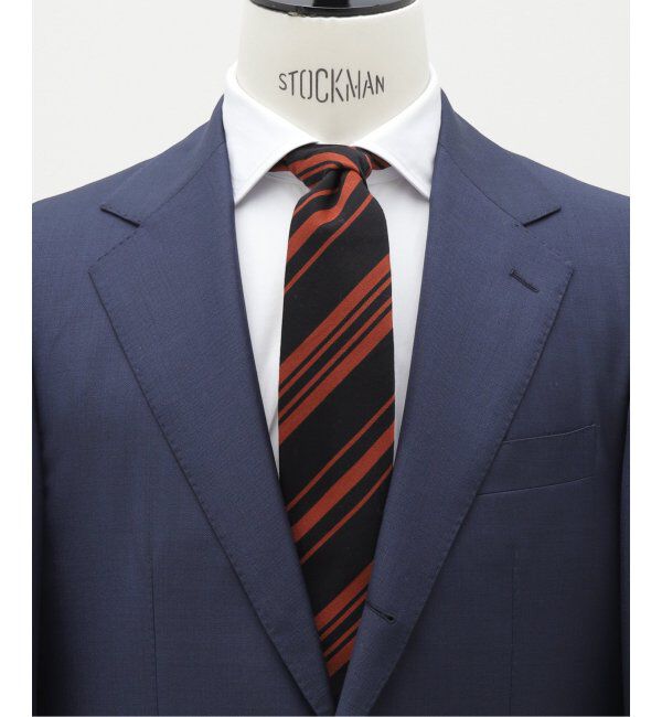 EDIFICE「AX IMPウールストライプタイ」|ネクタイ・蝶ネクタイ|オレンジ A