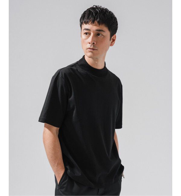 EDIFICE「nomiamo (ノミアモ) 別注 スヴィンコットン モックネック ワイドTシャツ」|Tシャツ・カットソー|