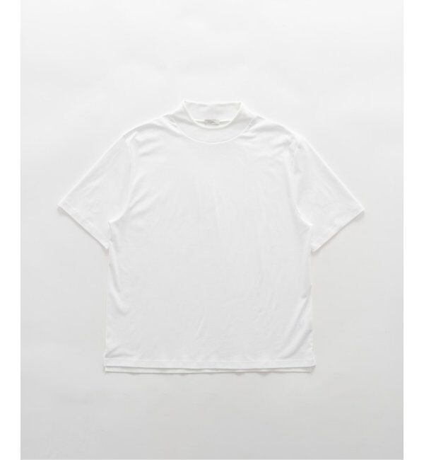 EDIFICE「nomiamo (ノミアモ) 別注 スヴィンコットン モックネック ワイドTシャツ」|Tシャツ・カットソー|ホワイト