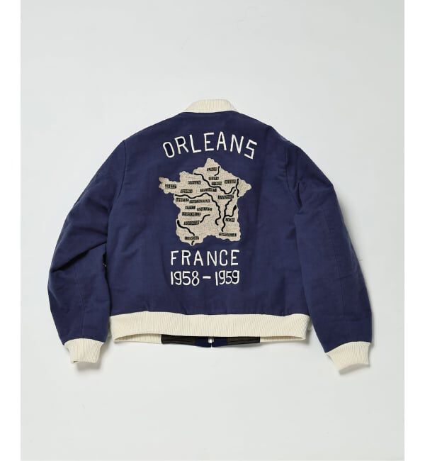 EDIFICE「【L`etiquette &times; EDIFICE】フレンチ スーベニア ジャケット」|ミリタリージャケット|ブルー