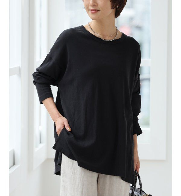 JOURNAL STANDARD relume「《追加》別注【MILLER/ミラー】Light Prib L/S：カットソー」|Tシャツ・カットソー|ブラック