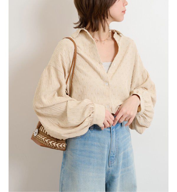 JOURNAL STANDARD relume「《追加》ドットジャガードブラウス」|シャツ・ブラウス|