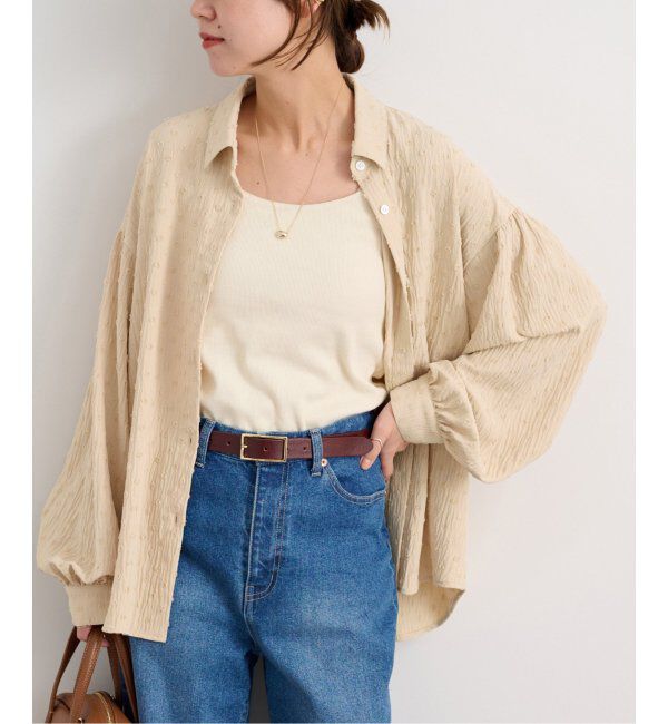 JOURNAL STANDARD relume「《追加》ドットジャガードブラウス」|シャツ・ブラウス|