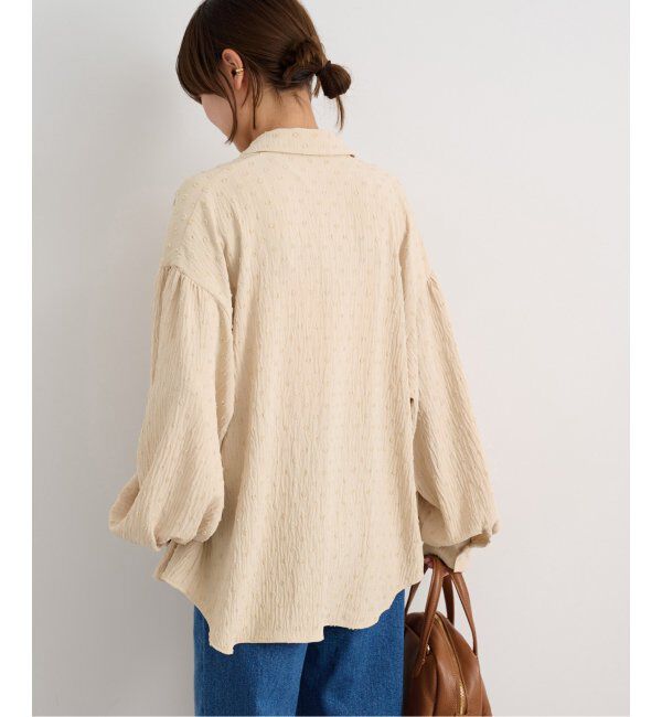 JOURNAL STANDARD relume「《追加》ドットジャガードブラウス」|シャツ・ブラウス|