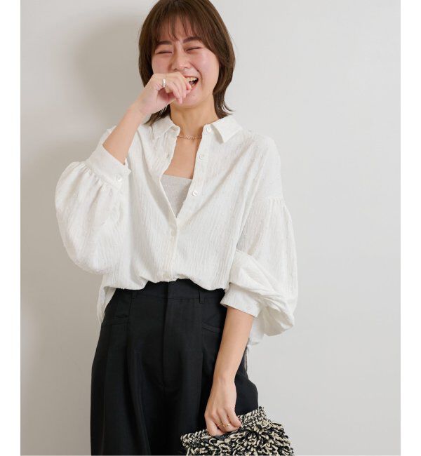 JOURNAL STANDARD relume「《追加》ドットジャガードブラウス」|シャツ・ブラウス|