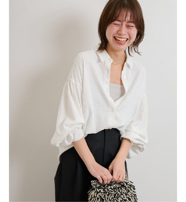 JOURNAL STANDARD relume「《追加》ドットジャガードブラウス」|シャツ・ブラウス|