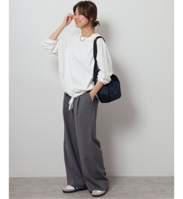 JOURNAL STANDARD relume「《追加》ギャザーヘムロングスリーブ」|Tシャツ・カットソー|