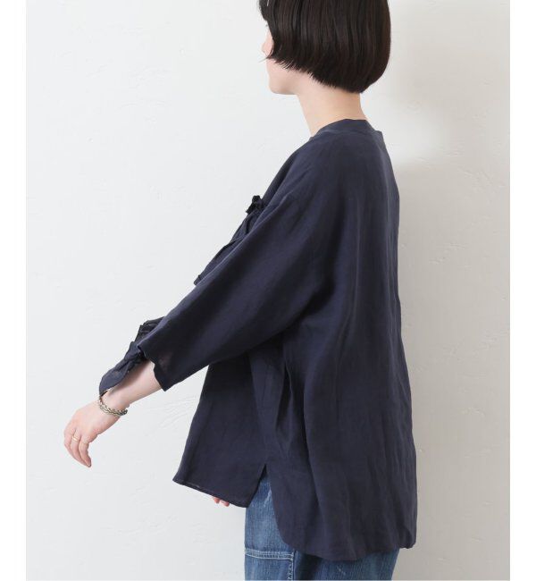 journal standard luxe「フレンチリネンキャンバス フリルプルブラウス」|シャツ・ブラウス|