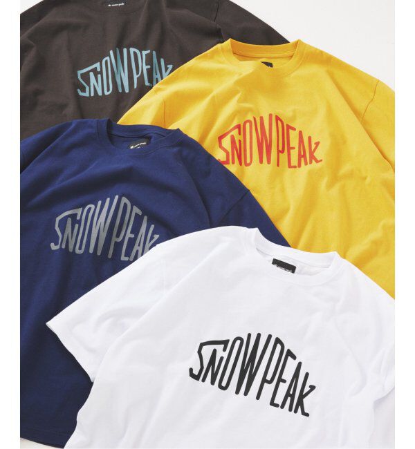 JOURNAL STANDARD relume「SNOWPEAK / スノーピーク 別注 &rdquo;トラペゾイド&rdquo; ロゴTシャツ」|Tシャツ・カットソー|