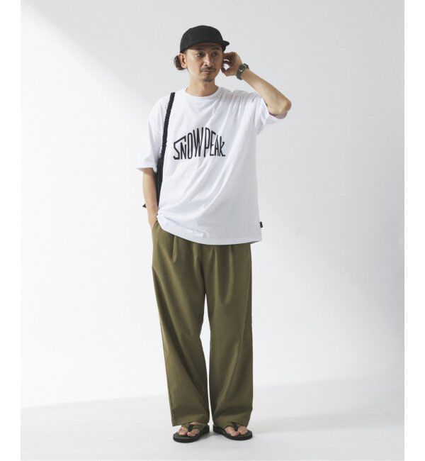 JOURNAL STANDARD relume「SNOWPEAK / スノーピーク 別注 &rdquo;トラペゾイド&rdquo; ロゴTシャツ」|Tシャツ・カットソー|