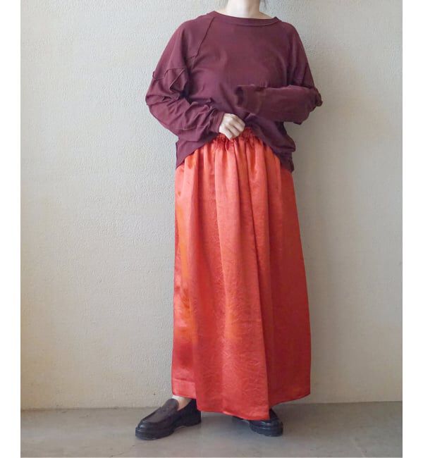 journal standard luxe「ヴィンテージサテン ギャザースカート」|スカート|