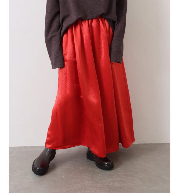 journal standard luxe「ヴィンテージサテン ギャザースカート」|スカート|
