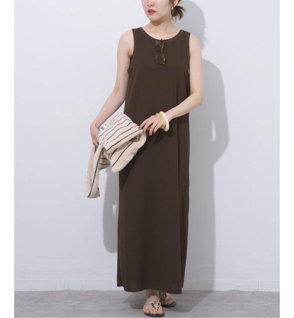 JOURNAL STANDARD relume「《WEB限定追加》カットジャージーワンピース」|ワンピース|ブラウン