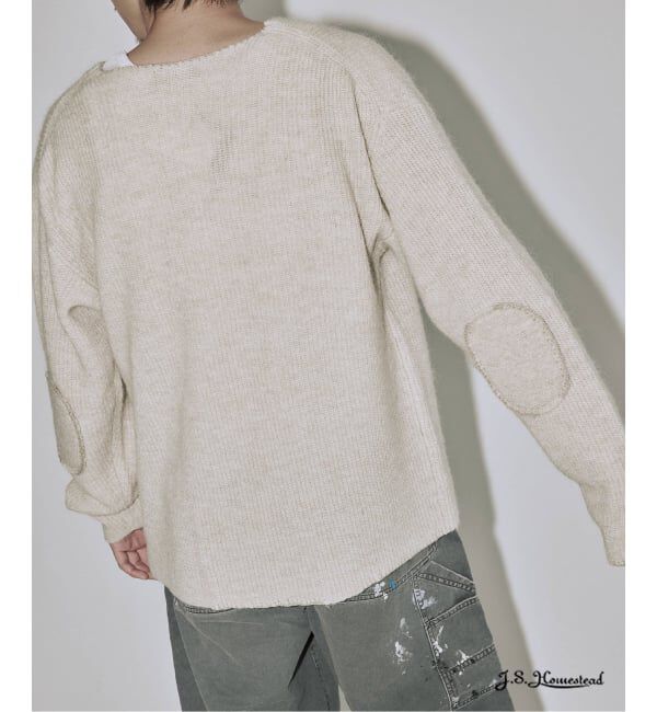 J.S.Homestead「J.S.Homestead / ブランケット ステッチ リブ ニット」|ニット・セーター|