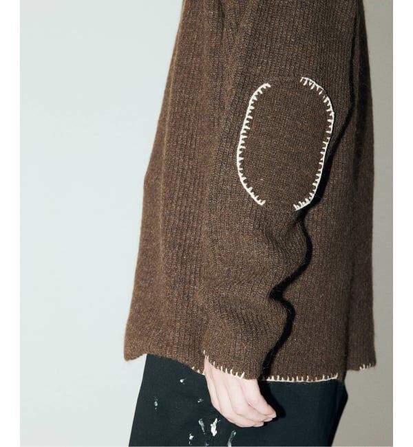 J.S.Homestead「J.S.Homestead / ブランケット ステッチ リブ ニット」|ニット・セーター|