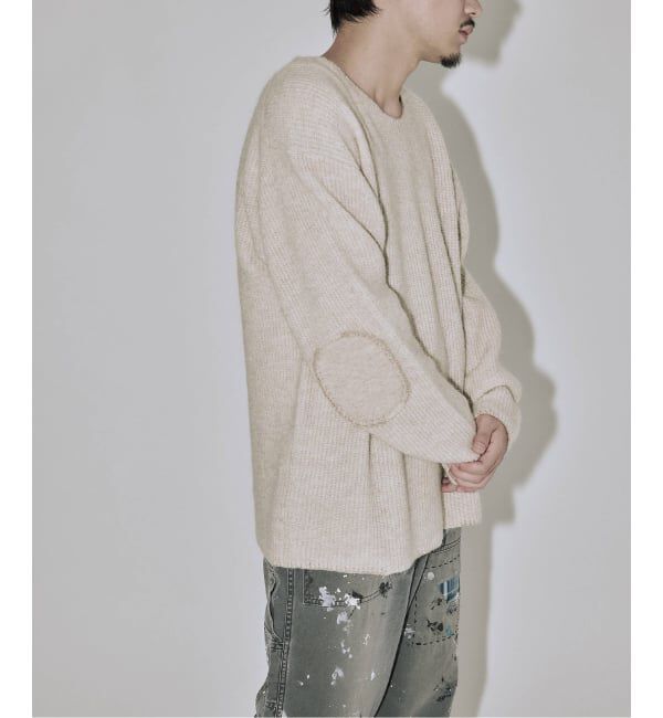 J.S.Homestead「J.S.Homestead / ブランケット ステッチ リブ ニット」|ニット・セーター|