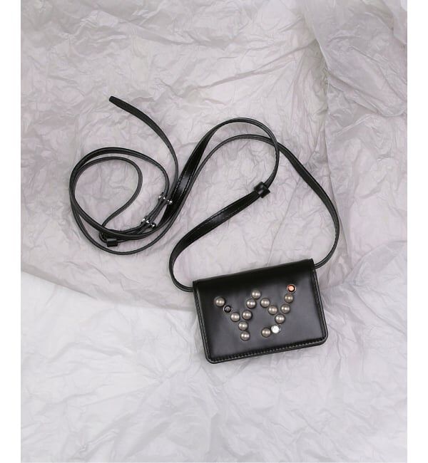 Oriens JOURNAL STANDARD「【OPEN YY / オープンワイワイ】 MICRO STUD WALLET BAG YY253BG001」|財布|ブラック