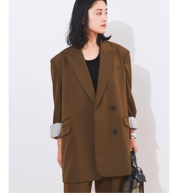 journal standard L'essage「Doeskinオーバーサイズジャケット」|テーラードジャケット|ブラウン B