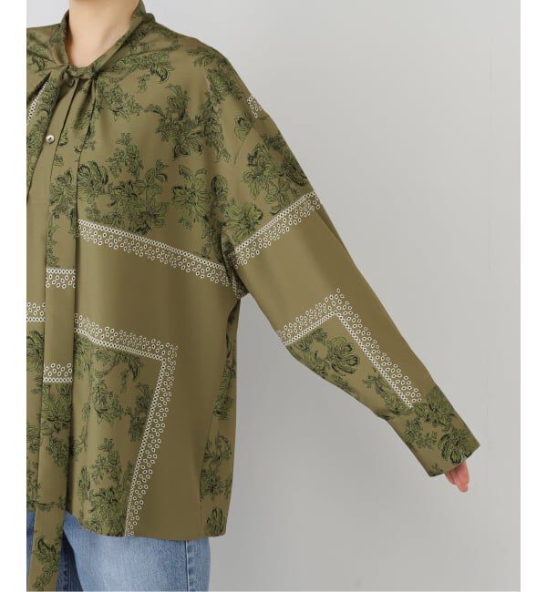 journal standard L'essage「スカーフプリントボウタイブラウス」|シャツ・ブラウス|