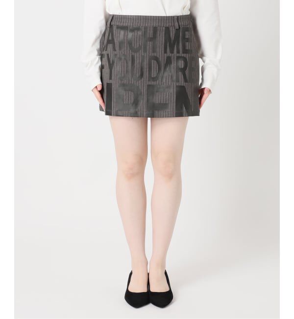 Oriens JOURNAL STANDARD「ストライプロゴミニスカート」|スカート|