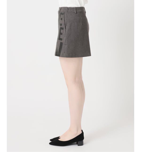 Oriens JOURNAL STANDARD「ストライプロゴミニスカート」|スカート|