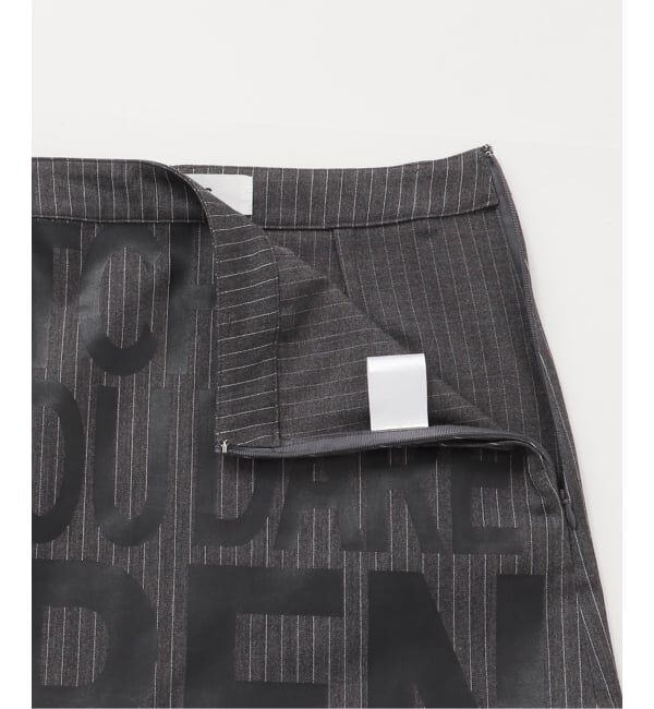 Oriens JOURNAL STANDARD「ストライプロゴミニスカート」|スカート|