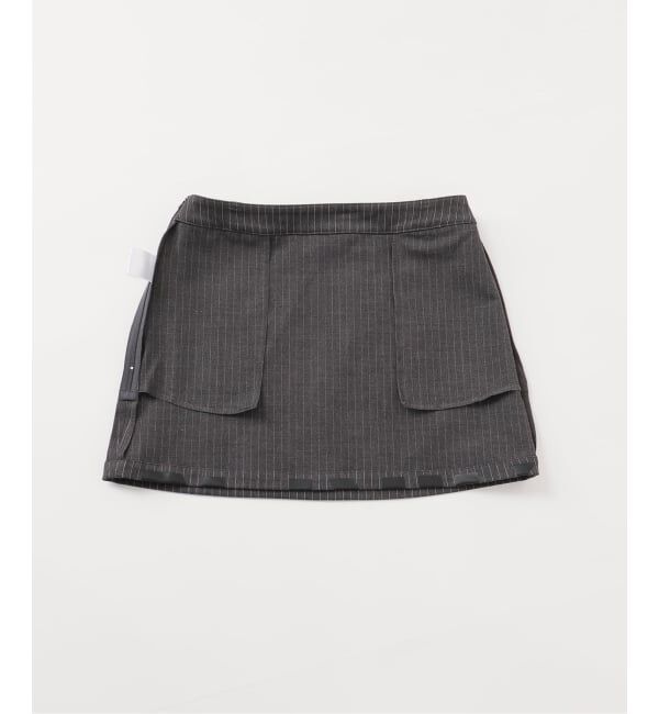 Oriens JOURNAL STANDARD「ストライプロゴミニスカート」|スカート|