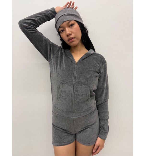 Oriens JOURNAL STANDARD「ベロアフーディーロンパース」|オールインワン|