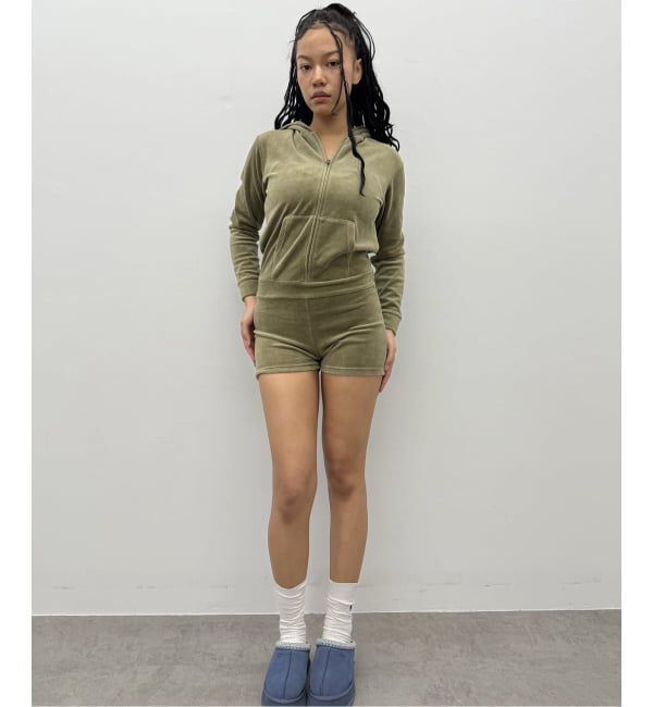 Oriens JOURNAL STANDARD「ベロアフーディーロンパース」|オールインワン|