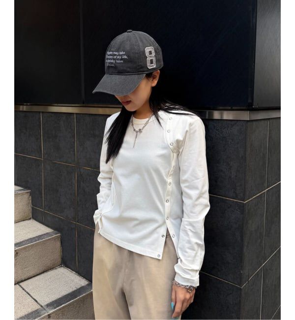 Oriens JOURNAL STANDARD「ボタンディテールロングスリーブTee」|Tシャツ・カットソー|ホワイト