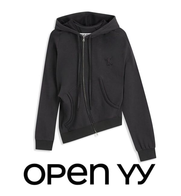 Oriens JOURNAL STANDARD「【OPEN YY / オープンワイワイ】 Knitted SLANT ZIP HOODIE」|パーカー|