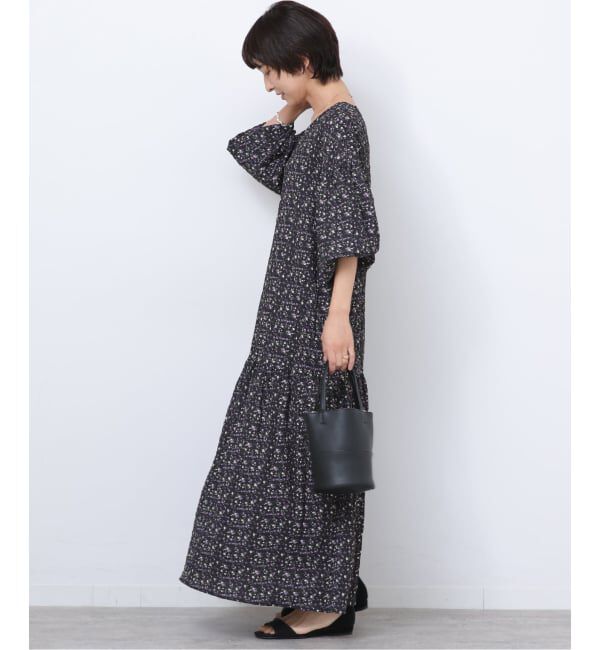 JOURNAL STANDARD relume「《WEB限定》フラワークレープギャザーワンピース」|ワンピース|