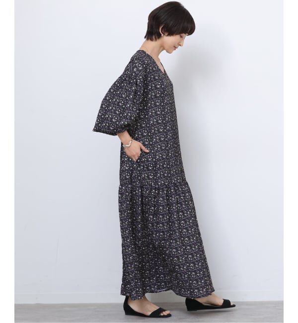 JOURNAL STANDARD relume「《WEB限定》フラワークレープギャザーワンピース」|ワンピース|