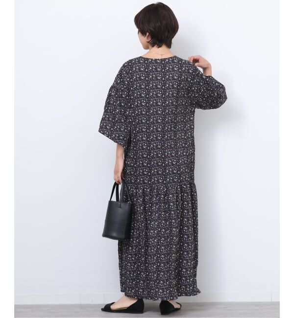 JOURNAL STANDARD relume「《WEB限定》フラワークレープギャザーワンピース」|ワンピース|