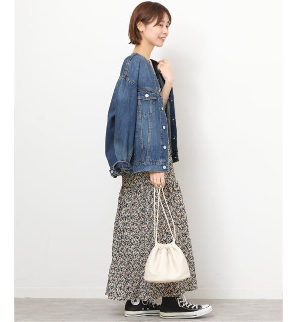 JOURNAL STANDARD relume「《WEB限定》フラワークレープギャザーワンピース」|ワンピース|