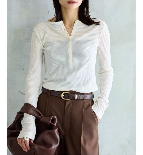 JOURNAL STANDARD「《追加2》シアーテレコヘンリーネックプルオーバー」|Tシャツ・カットソー|