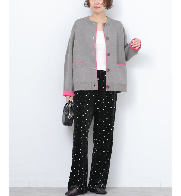 JOURNAL STANDARD relume「《WEB限定追加予約3》ダブルニットコントラストカーディガン」|カーディガン|