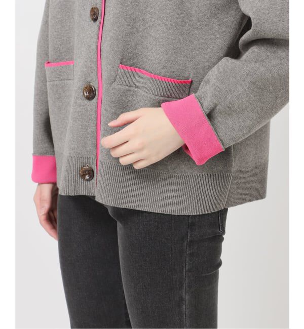 JOURNAL STANDARD relume「《WEB限定追加予約3》ダブルニットコントラストカーディガン」|カーディガン|