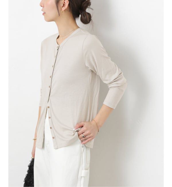 JOURNAL STANDARD relume「《予約》リネンミックスクルーネックカーディガン」|カーディガン|