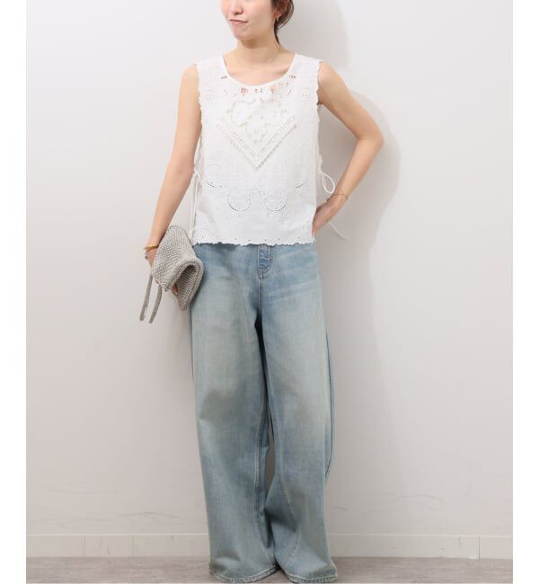 JOURNAL STANDARD relume「《予約》スクエアエンブロイダリーベスト」|ベスト・ジレ|