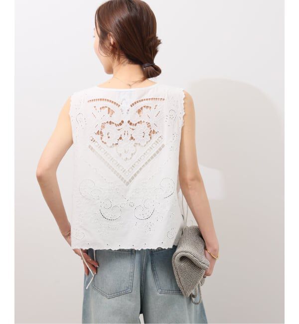 JOURNAL STANDARD relume「《予約》スクエアエンブロイダリーベスト」|ベスト・ジレ|