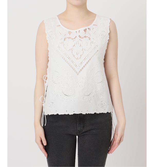 JOURNAL STANDARD relume「《予約》スクエアエンブロイダリーベスト」|ベスト・ジレ|